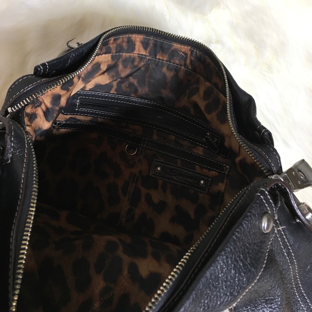 B Makowsky Leather Handbag - Picture 3 of 3